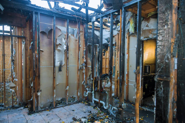 Professional Fire Damage Removal technician working in Windsor, PA